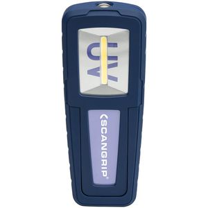 Scangrip Arbeitsleuchte UV-Form, LED, 250 Lumen, mit Haken, Magnet, UV-Licht & Akku