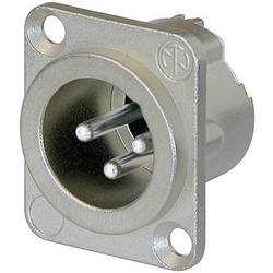 Neutrik NC3MD-LX XLR-Steckverbinder Flanschstecker, Kontakte gerade Polzahl: 3 Silber 1 St.