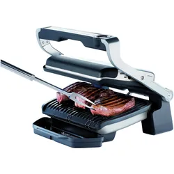 Tefal Optigrill+, Kontaktgrill, Schwarz, Silber