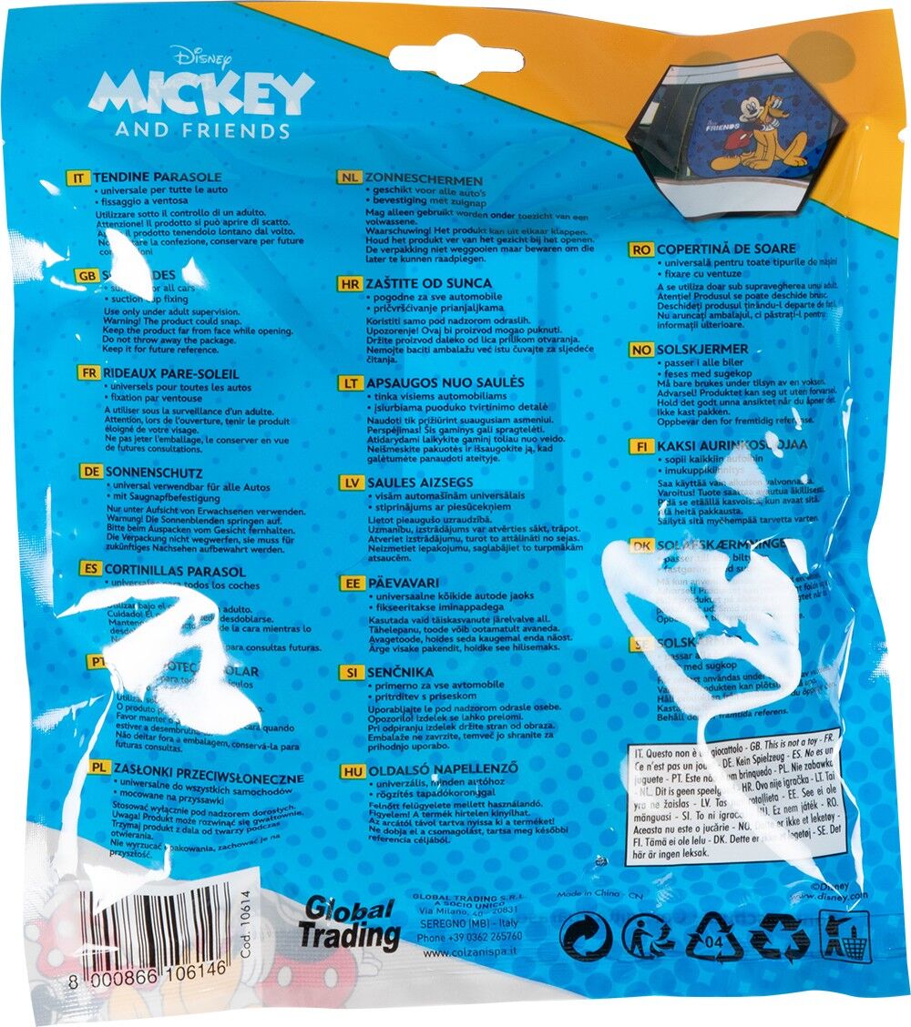 MICKEY AND FRIENDS 10614 Autoruit zonwering
