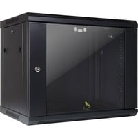 Wandgehäuse SMA-6409, IT-Schrank schwarz, 9HE