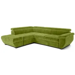 COTTA Ecksofa mit Funktion Speedway Stoff Green