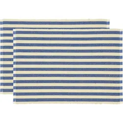 Statement Tischsets 33 x 48 cm gestreift blau 2 St.