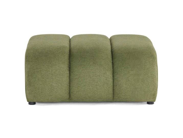 Debbie - pouf en tissu texturé - Vert