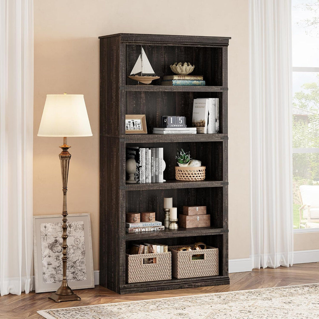 Brambly Cottage 171 cm H Bookcase Brown 171 cm H x 80 cm W x 32 cm D