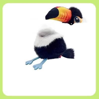 Uplift Picks USB Rechargeable Chirping Bird Cat Toy Touch Activated Flapping Wings For Indoor Exercise Play big Billed Bird