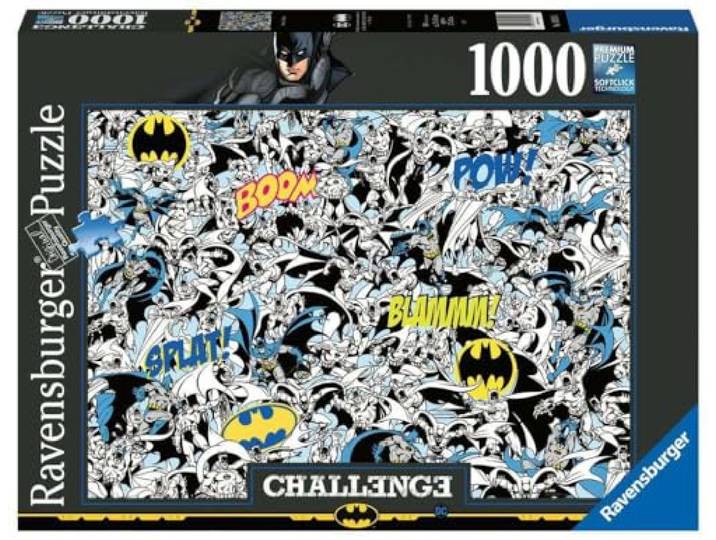 Ravensburger 16513 puzzel Batman - Legpuzzel - 1000 stukjes Challenge, wit
