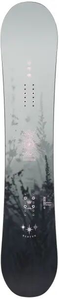 Snowboard Burton Cultivator Flat Top (160Wcm - Mist)  - Black;Grey;White