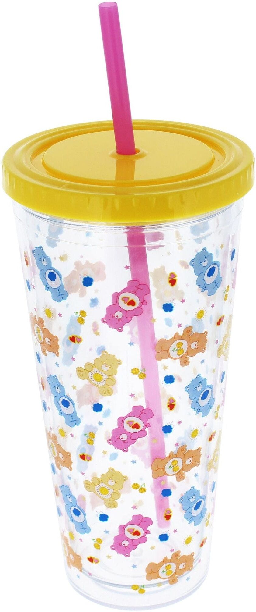 Blueprint Care Bears Beaker ; Straw for Kids, Officially Licensed, BPA-Free Plastic