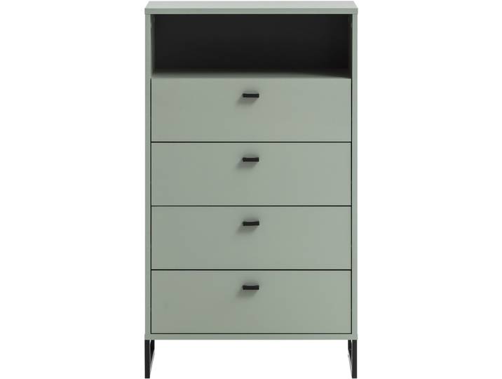 Highboard Janine pistazie/schwarz Holzwerkstoff B 60.2 cm H 103.9 cm - Highboard