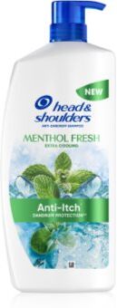 Head & Shoulders Menthol Fresh Extra Cooling champô anticaspa com efeito resfrescante 1000 ml. Menthol Fresh Extra Cooling