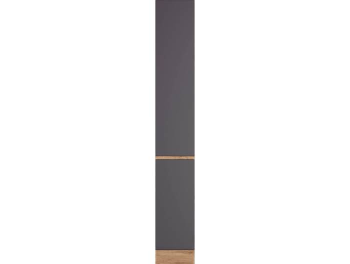 Apothekerschrank KOCHSTATION KS-Riesa , grau (matt grau), B:30cm H:200cm T:60cm, Holzwerkstoff, Schränke, Apothekerschrank, Breite 30 cm, MDF-Fronten