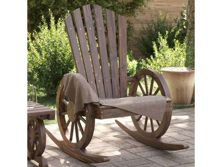 Chaise à bascule Adirondack bois de sapin massif 365094