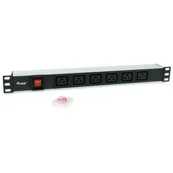 equip Steckdosenleiste 19"(1HE) 6fach mit Schuko + Schalter, USV Zubehör