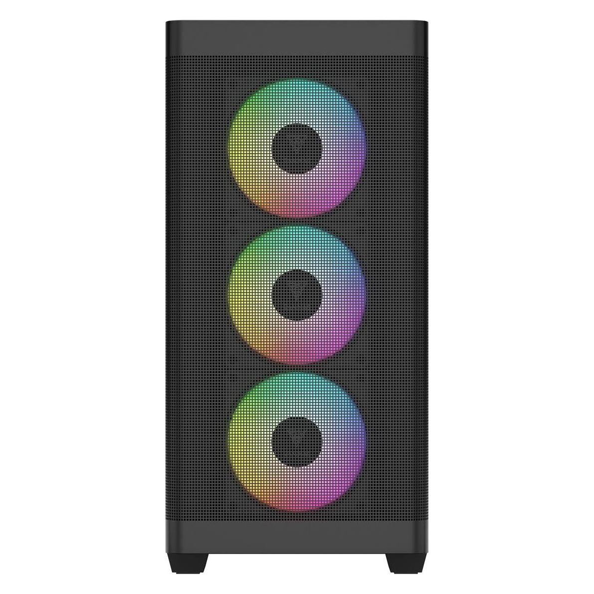 Gamdias Athena M3 GAMING Miditower Black 4x120mm ARGB retail (ATX, E-ATX, mATX, Mini-ITX) (16333-52A61-40000-G)