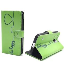 König Design Schutz Hülle für Samsung Galaxy S5 Active Be Happy Grün Tasche + 1 Panzer Schutz Glas (Samsung Galaxy S5 Active), Smartphone Hülle, Grün