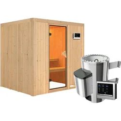 Karibu Sauna Daria-3,6kW230V Ofen-Steuerg.-Ohne Dachkranz