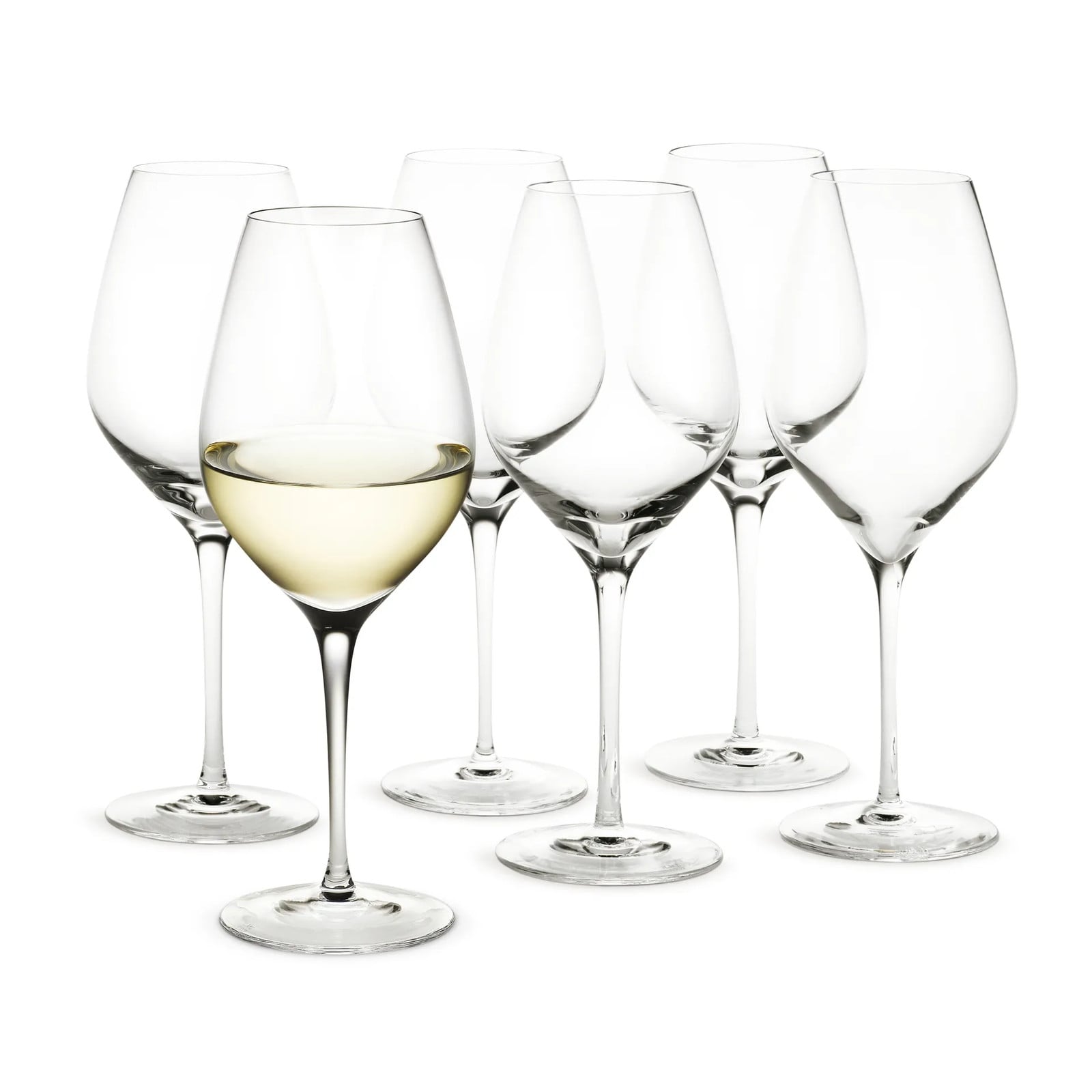 Holmegaard Cabernet witte wijnglas 36 cl set van 6 Transparant