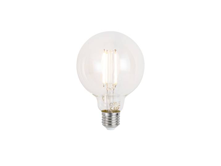Ampoule LED intelligente E27 à intensité variable G95 claire 7W