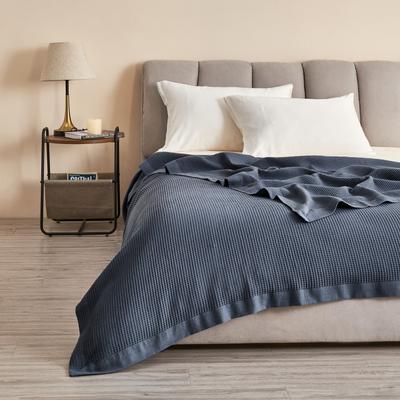 Linery & Co. Luxurious 100% Cotton Soft Waffle Weave Knit Blanket