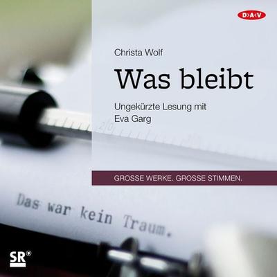 Was bleibt - Christa Wolf, Audio, 9783862317967