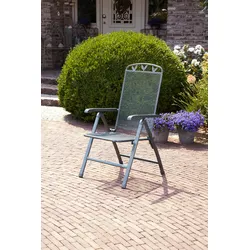 Gartensessel Toulouse Grau Metall