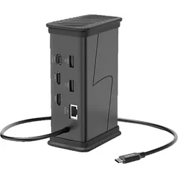 HAMA USB-C, 9 Ports Dockingstation, Schwarz