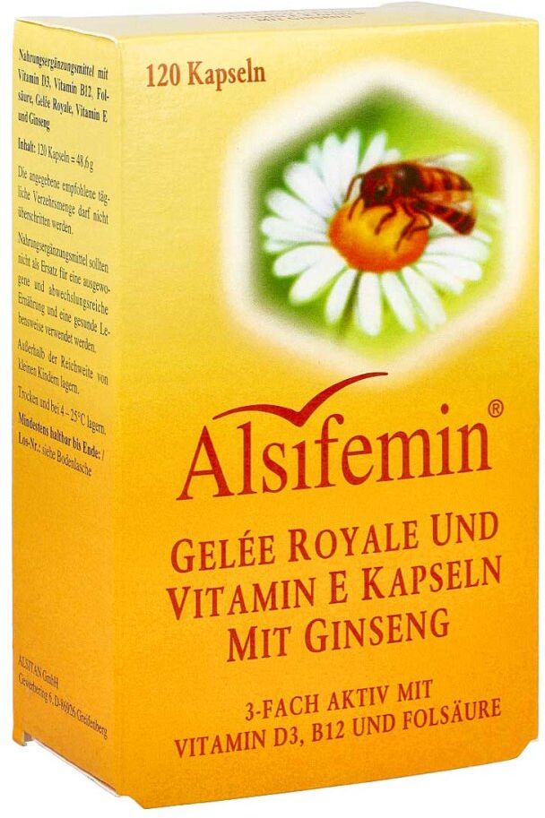 Alsifemin Gelee Royal+Vit.E mit Ginseng Kapseln 120stk