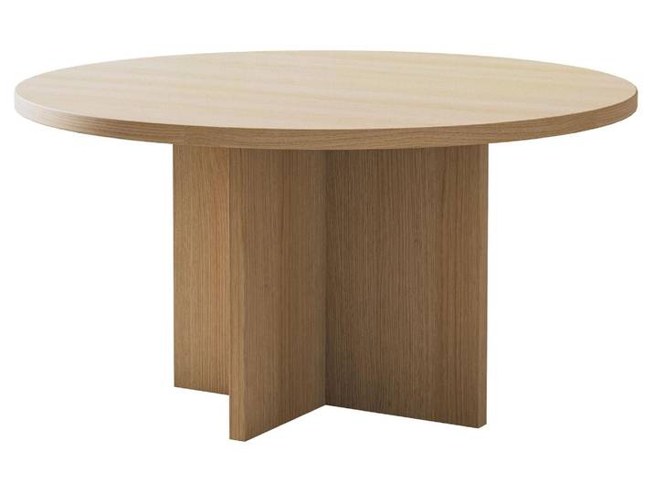 Selsey Ovo - Table basse ronde 76x76 cm aspect bois chêne Lindberg