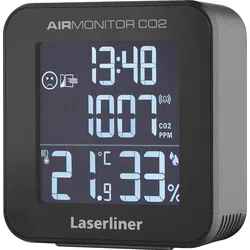 Laserliner AirMonitor CO2, Thermometer + Hygrometer, Schwarz