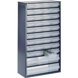 RAACO Kleinteilemagazin B306xT150xH552mm galvanisiertes Stahlbl.40 Schubl.PP 137430