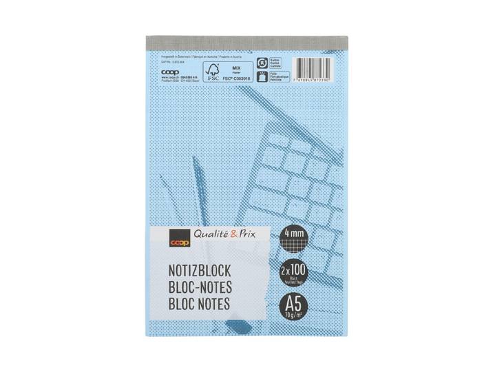 Qualité & Prix Notizblock A5 kariert 100 Blatt 2 Stück