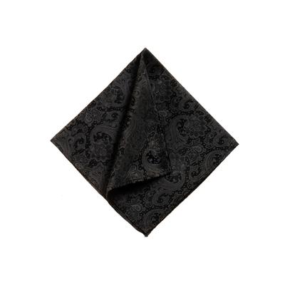 Einstecktuch MONTI "TIAN", Herren, schwarz, Stoff, Seide, Modetücher, hochwertig verarbeitetes Seiden Einstecktuch handrolliert