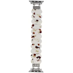 Neue Armbanduhr GlacierX Resin Stretch Bracelet Speckled Cream für Apple Watch 38/40/41mm Cremefarben.