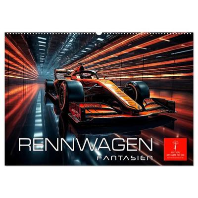 Rennwagen Fantasien (Wandkalender 2027 DIN A2 quer), CALVENDO Monatskalender