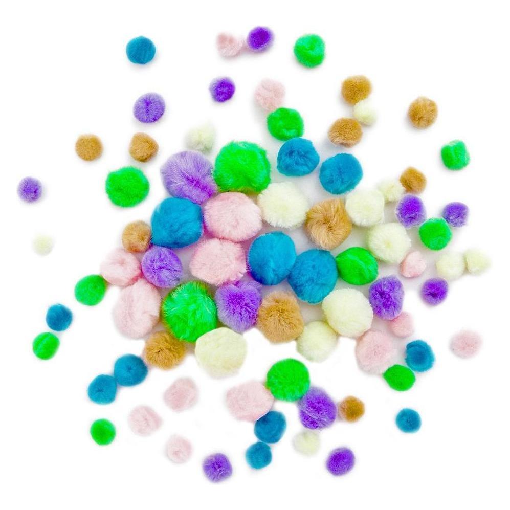 Dalprint Acryl-Pompons, Pastell-Mix, 78 Stück (47590855)