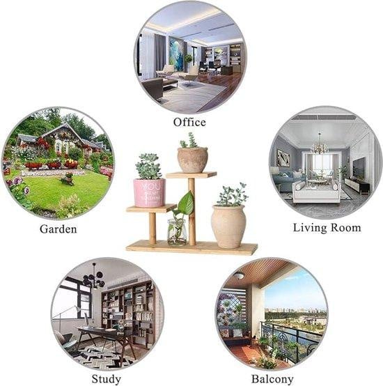 Famanu Plantenrek voor balkon, hoek, woonkamer, kantoor of tuin