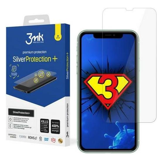 3MK Apple iPhone 11 - SilverProtection+ (1 Stk., Apple iPhone 11, Apple iPhone XR) (3mk SilverProtection+(1)-0)
