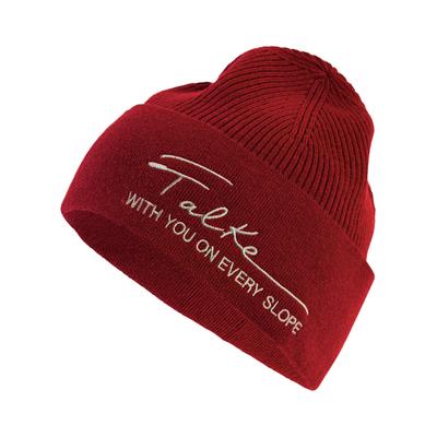 Strickmütze FALKE "FALKE Mütze", Jungen, Gr. onesize, rot (hot chili (8171)), Mützen Strickmütze