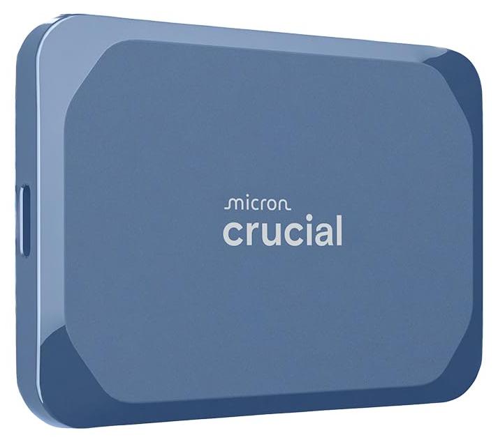 Crucial X10 1TB Externe SSD Festplatte, bis zu 2.100MB/s, USB-C 3.2 Gen2, IP65 W