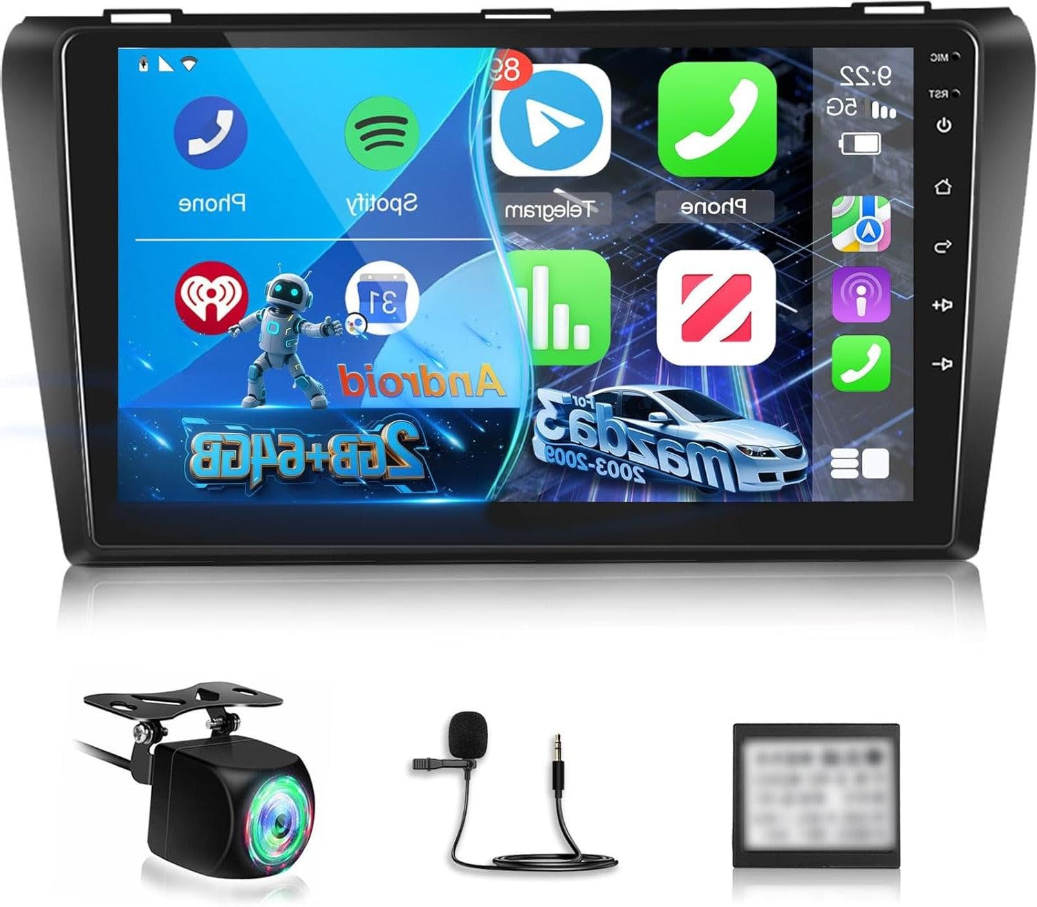 Selius Android Autoradio met 9 Inch IPS Touchscreen Display