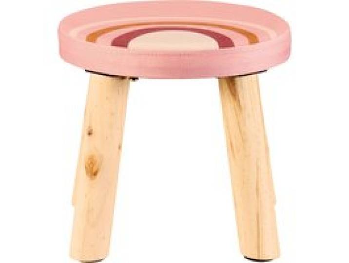 LIVARNO HOME Tabouret enfant avec rangement, pieds en bois (pieds en bois - arc-en-ciel)