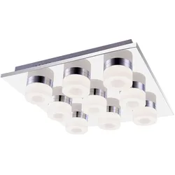 LED Decken Lampe Schlaf Gäste Zimmer Ring Strahler Chrom Leuchte Globo 42504-9