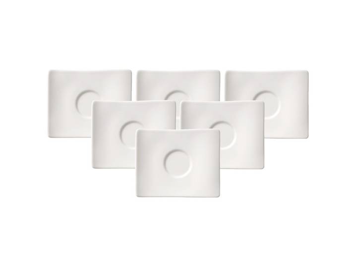 MOKKA- / ESPRESSOUNTERTASSE NewWave weiß 6er Set