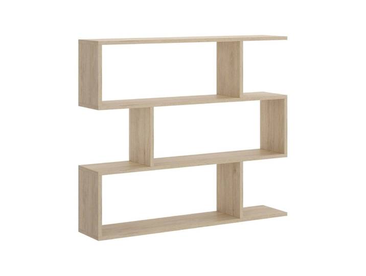 Bibliothèque effet bois beige 117x25 cm