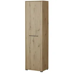 Garderobenschrank  Calvas , holzfarben , Maße (cm): B: 54,5 H: 197,5 T: 40.0