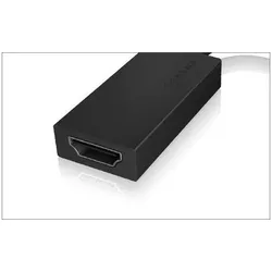 Icy Box DisplayPort 1.2 zu HDMI Adapter (DisplayPort, HDMI), Video Adapter, Schwarz