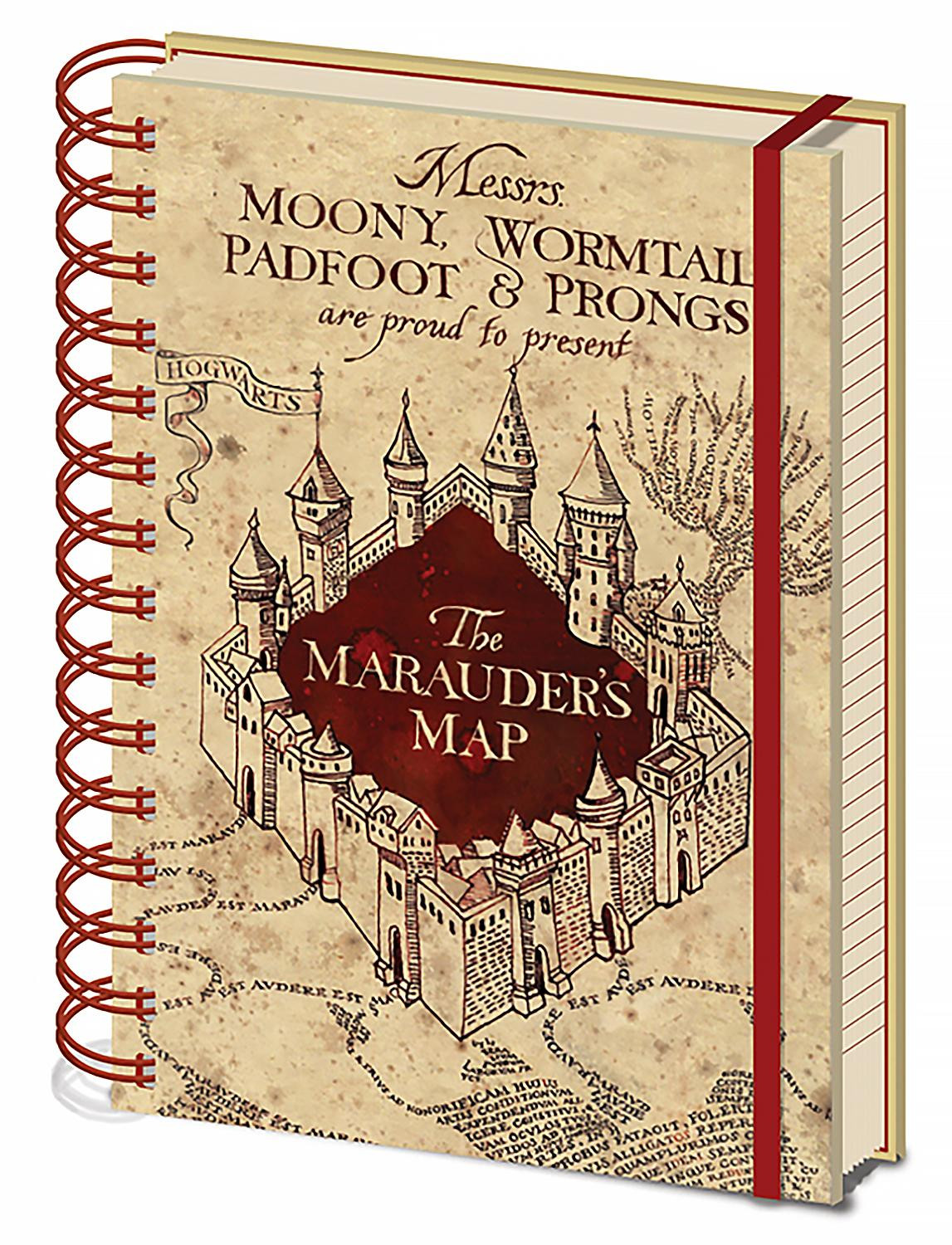 Harry Potter notitieboek A5 Marauderskaart