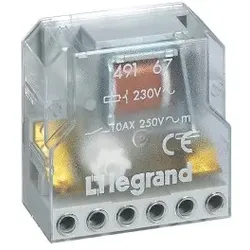 Legrand 049167 UP-Fernschalter, elektronisch, 230V, 2S/10A, Nulldurchgangsschaltung, 49x46x26mm