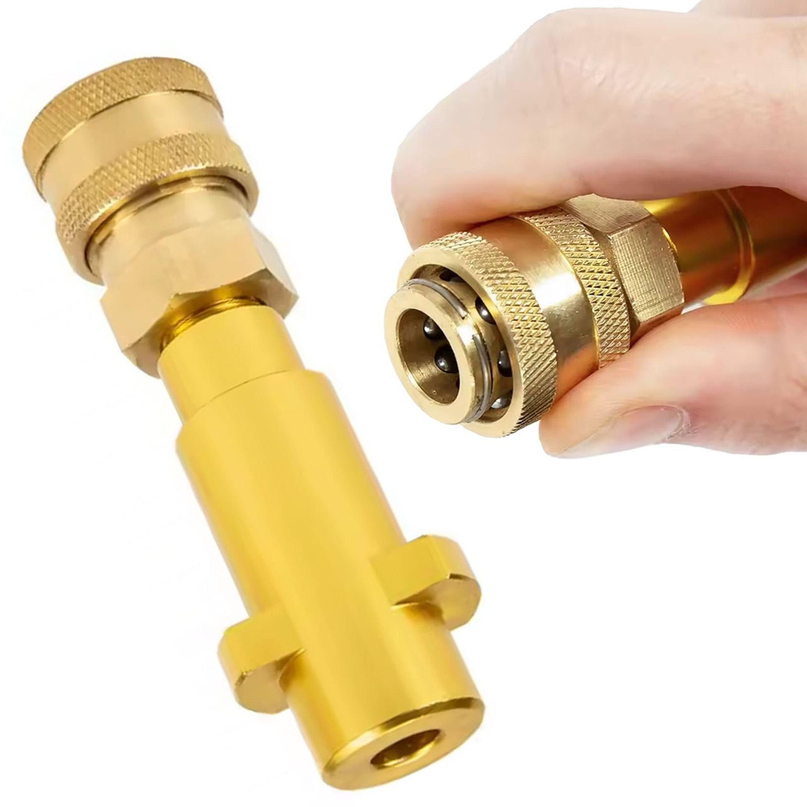ROSFIX Adapter Vervanging Snelkoppeling 1/4 inch voor Kärcher K2-K7 Hogedrukreiniger 160 bar 10 l/min 60°C